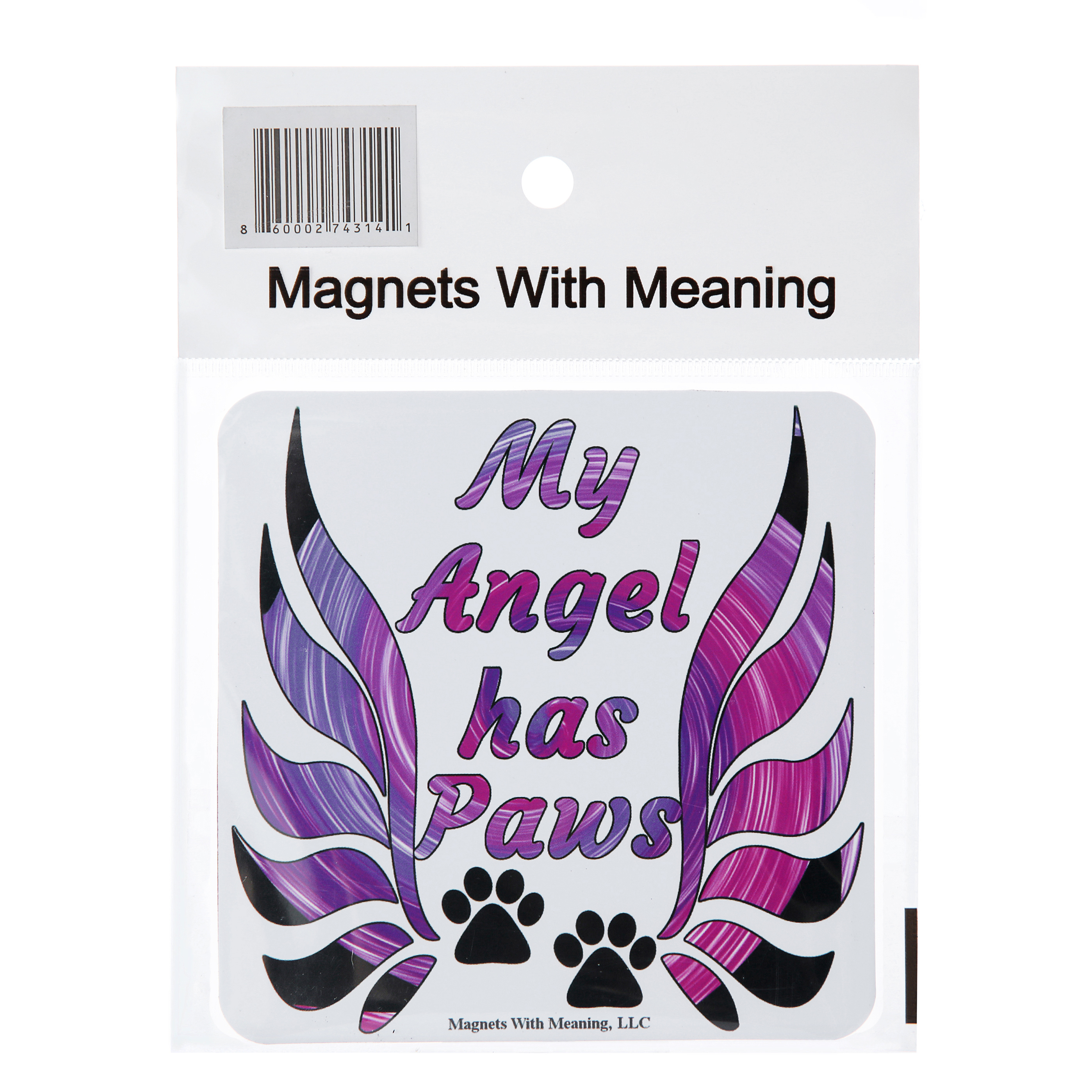 "My Angel Has Paws" magnet.