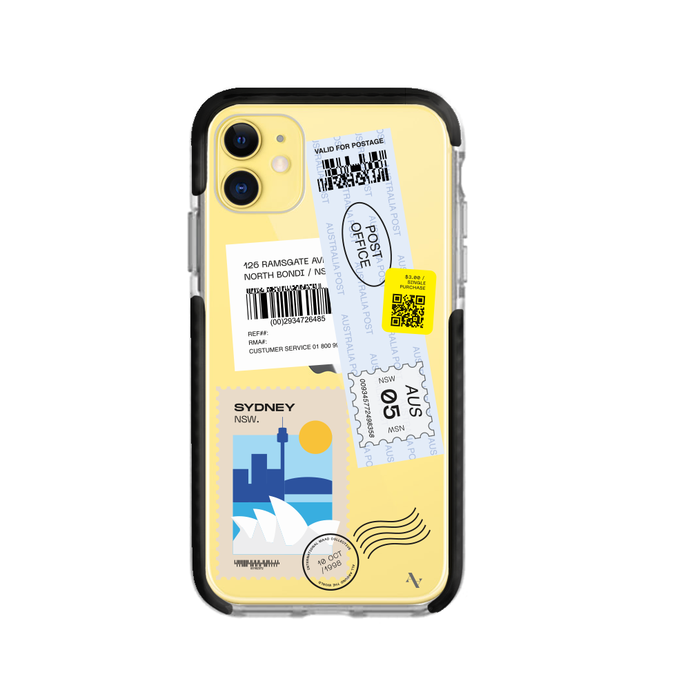 MAAD World iPhone 11 Clear Case showcasing its slim design and transparent material.