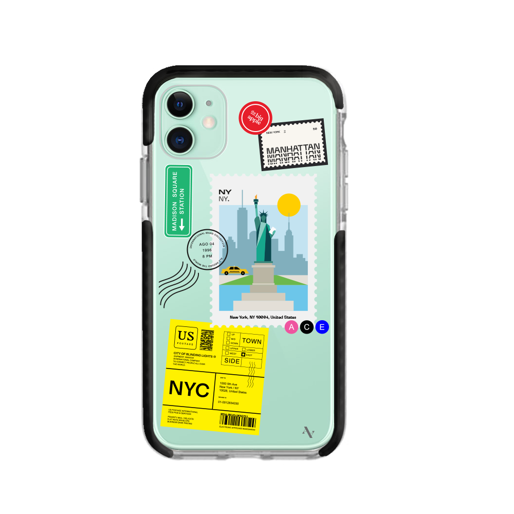 MAAD World iPhone 11 Clear Case showcasing its slim design and transparent material.