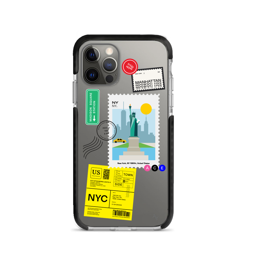 MAAD World iPhone 12 Pro Clear Case showcasing its slim design and transparent finish.