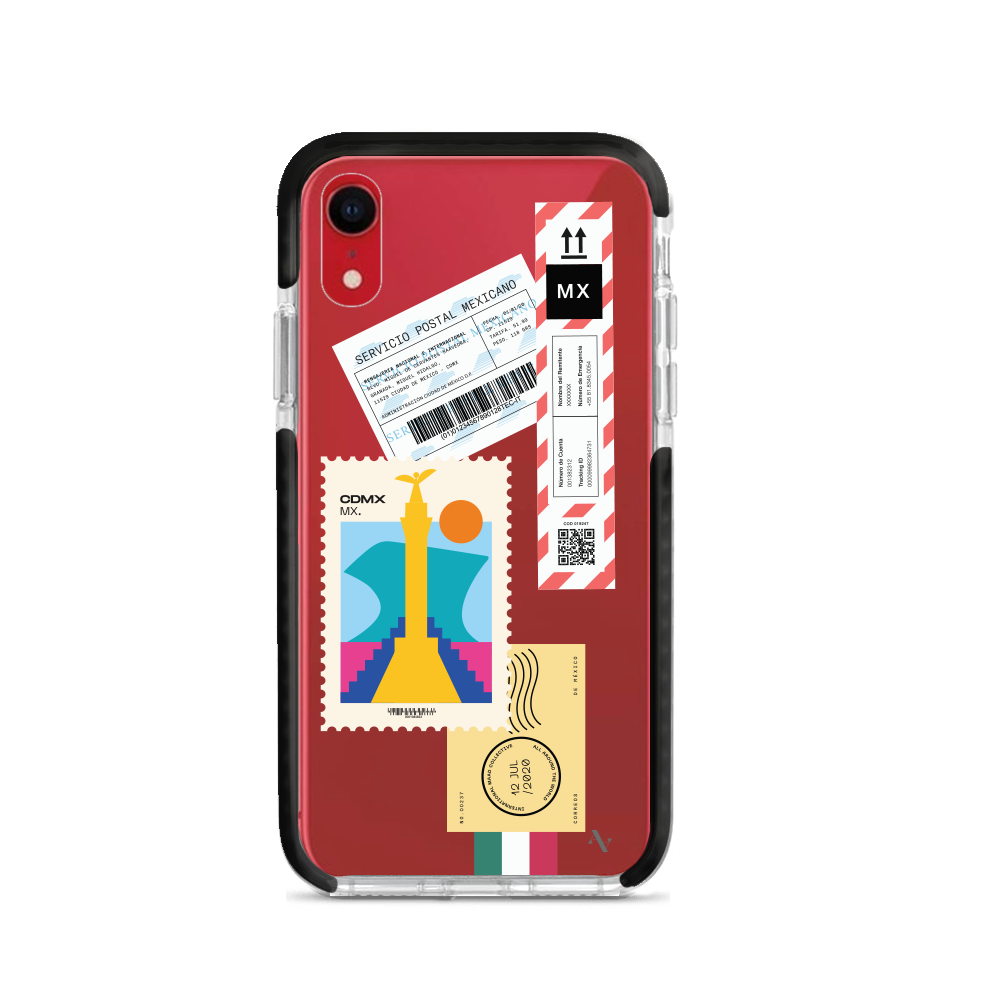 MAAD World iPhone XR Clear Case showcasing its slim and protective design, perfect for travelers.