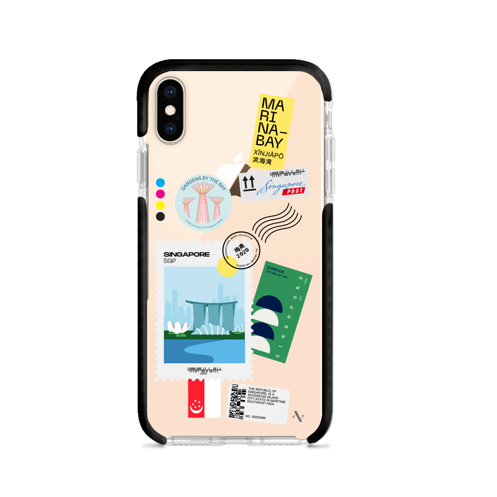 MAAD World Clear Case for iPhone XS MAX, showcasing a slim and transparent design that protects the device while highlighting its original aesthetics.