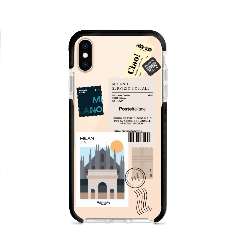 MAAD World Clear Case for iPhone XS MAX, showcasing a slim and transparent design that protects the device while highlighting its original aesthetics.