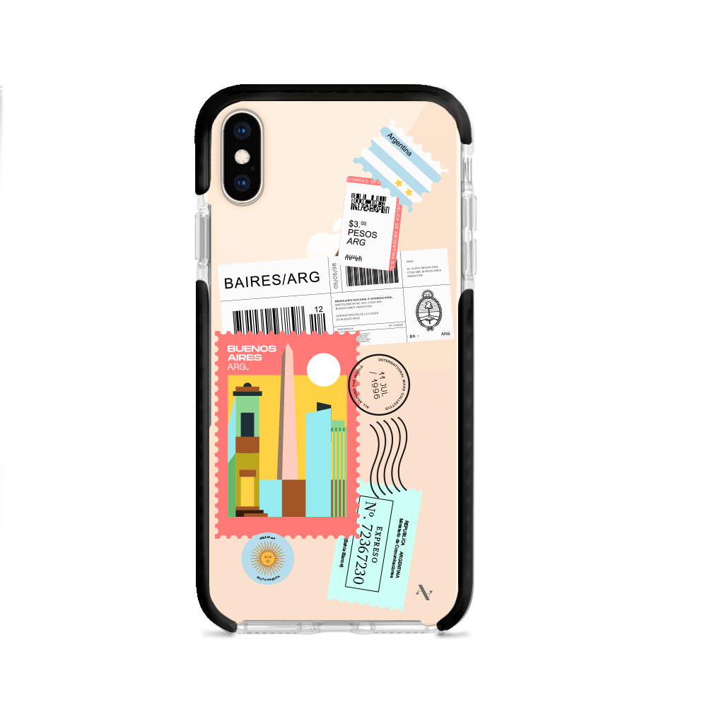 MAAD World Clear Case for iPhone XS MAX, showcasing a slim and transparent design that protects the device while highlighting its original aesthetics.