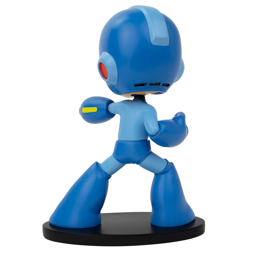 Mega Man Bobblehead standing 8 inches tall, hand-painted with vibrant colors, showcasing the iconic character from the video game series.