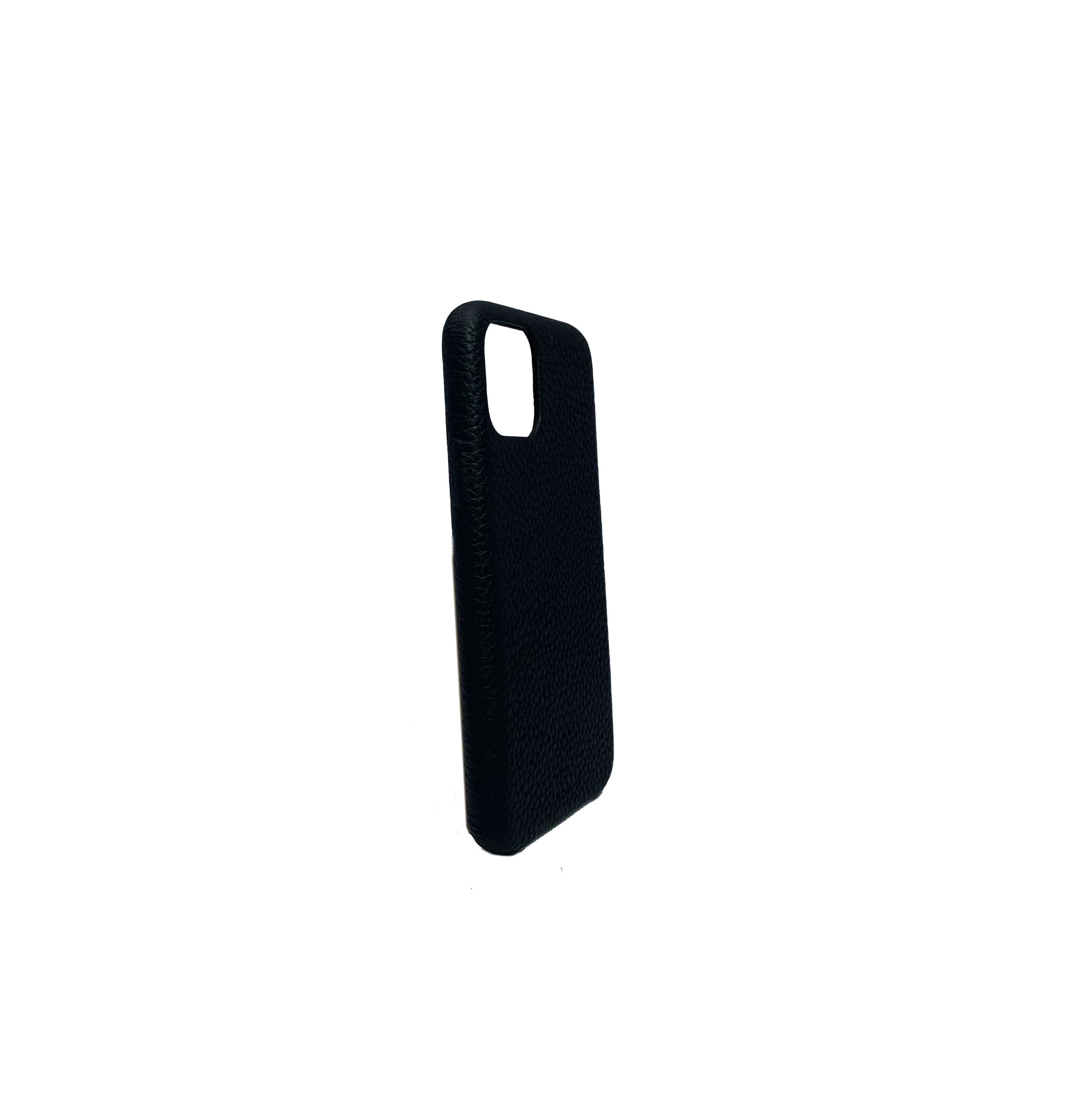 Stylish Pebble Black iPhone 11 Pro Case made from genuine leather, featuring a minimalist design and personalization options.