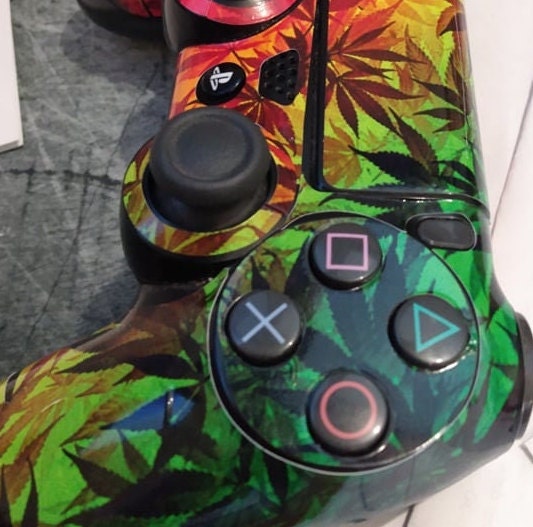 Nature Woods Skins Decal Wrap for PS4 and PS4 Pro Controller, showcasing a beautiful wood pattern on a gaming controller.