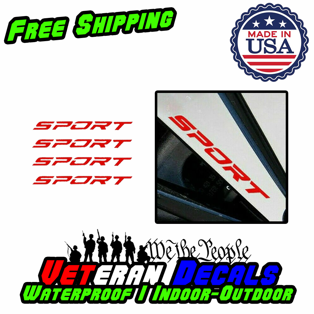 SPORT Sticker Vinyl Decal featuring JDM racing design, perfect for drift cars and automotive enthusiasts, showcasing vibrant colors and intricate details.