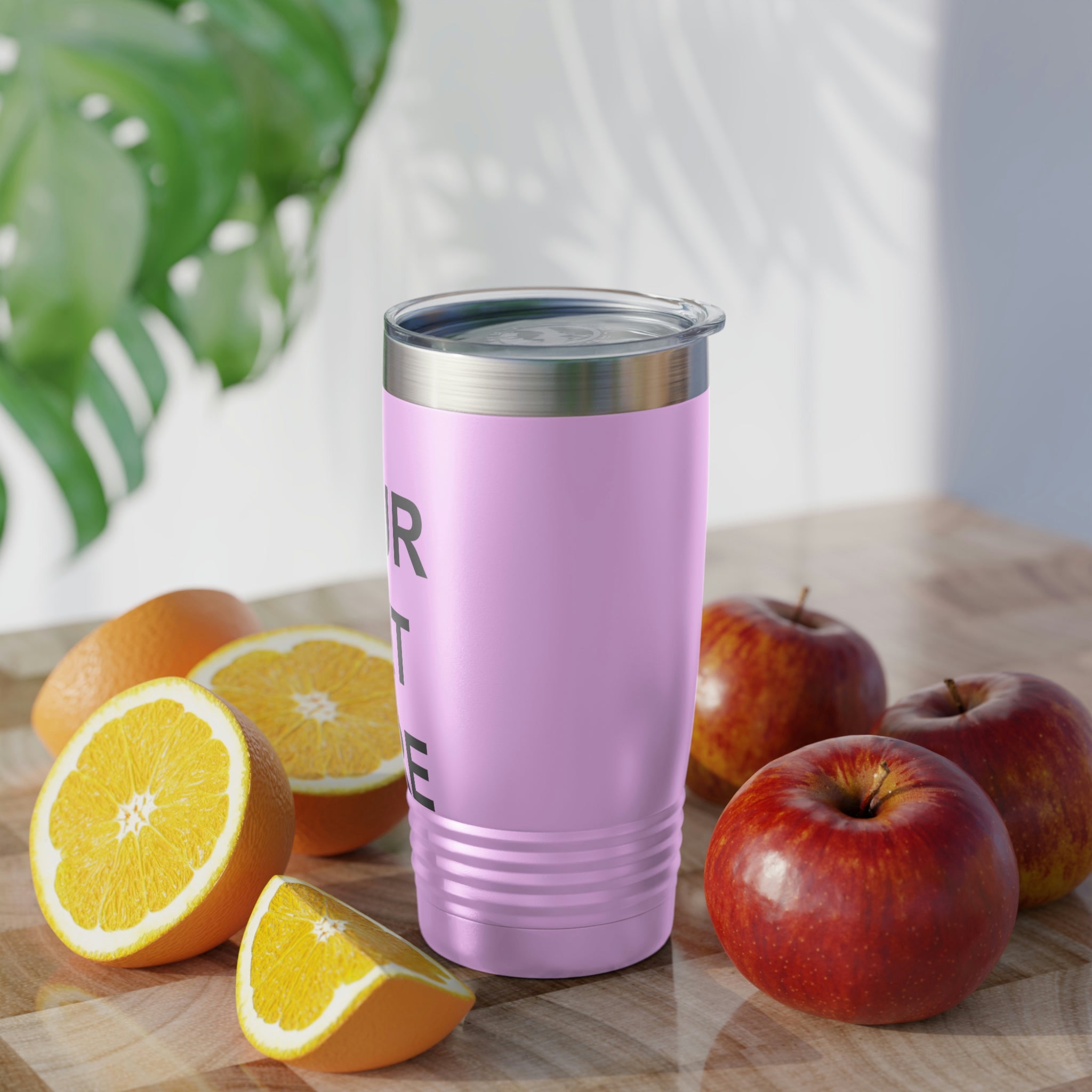 Custom Logo Tumbler in various colors with a clear lid, showcasing personalized designs.