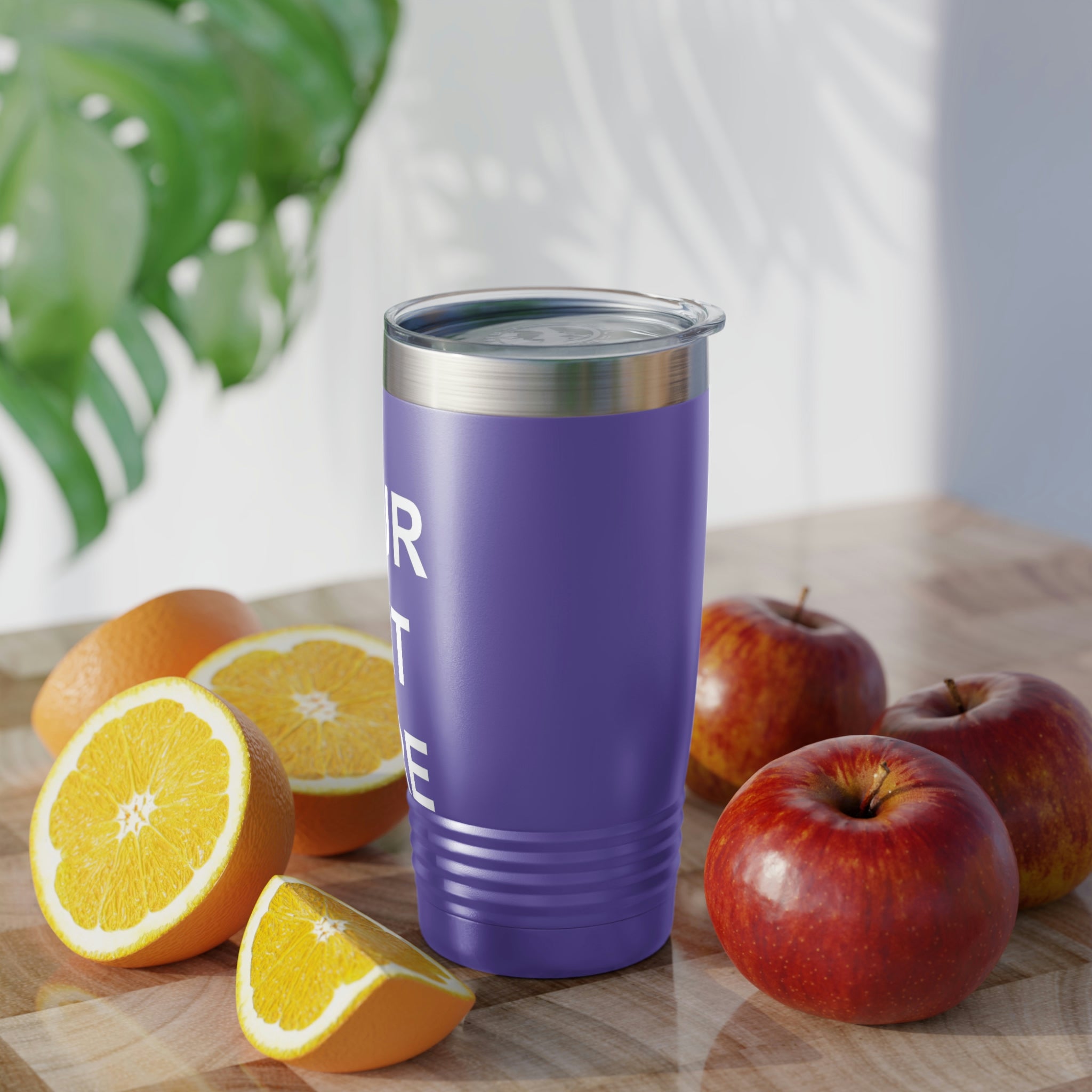 Custom Logo Tumbler in various colors with a clear lid, showcasing personalized designs.