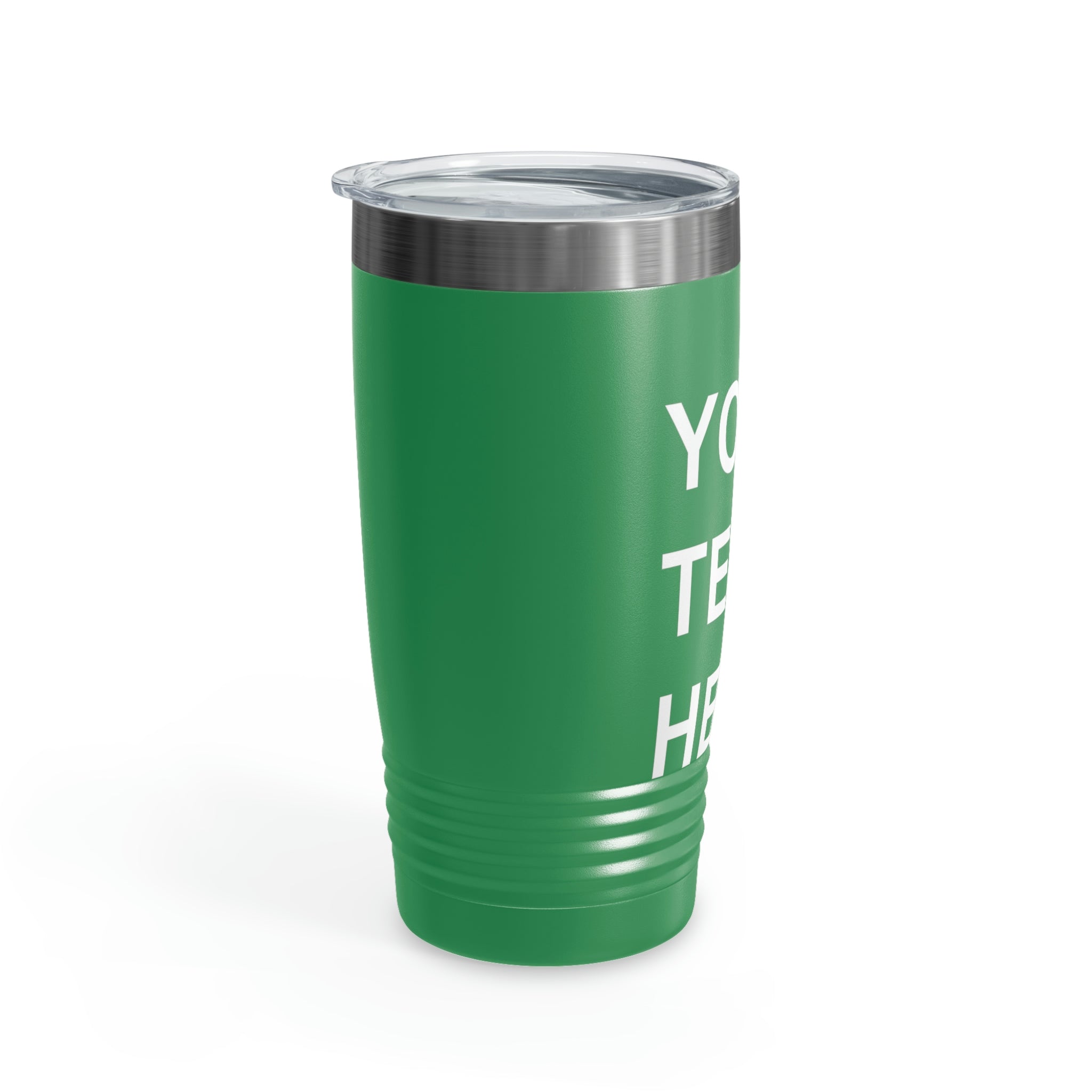 Custom Logo Tumbler in various colors with a clear lid, showcasing personalized designs.