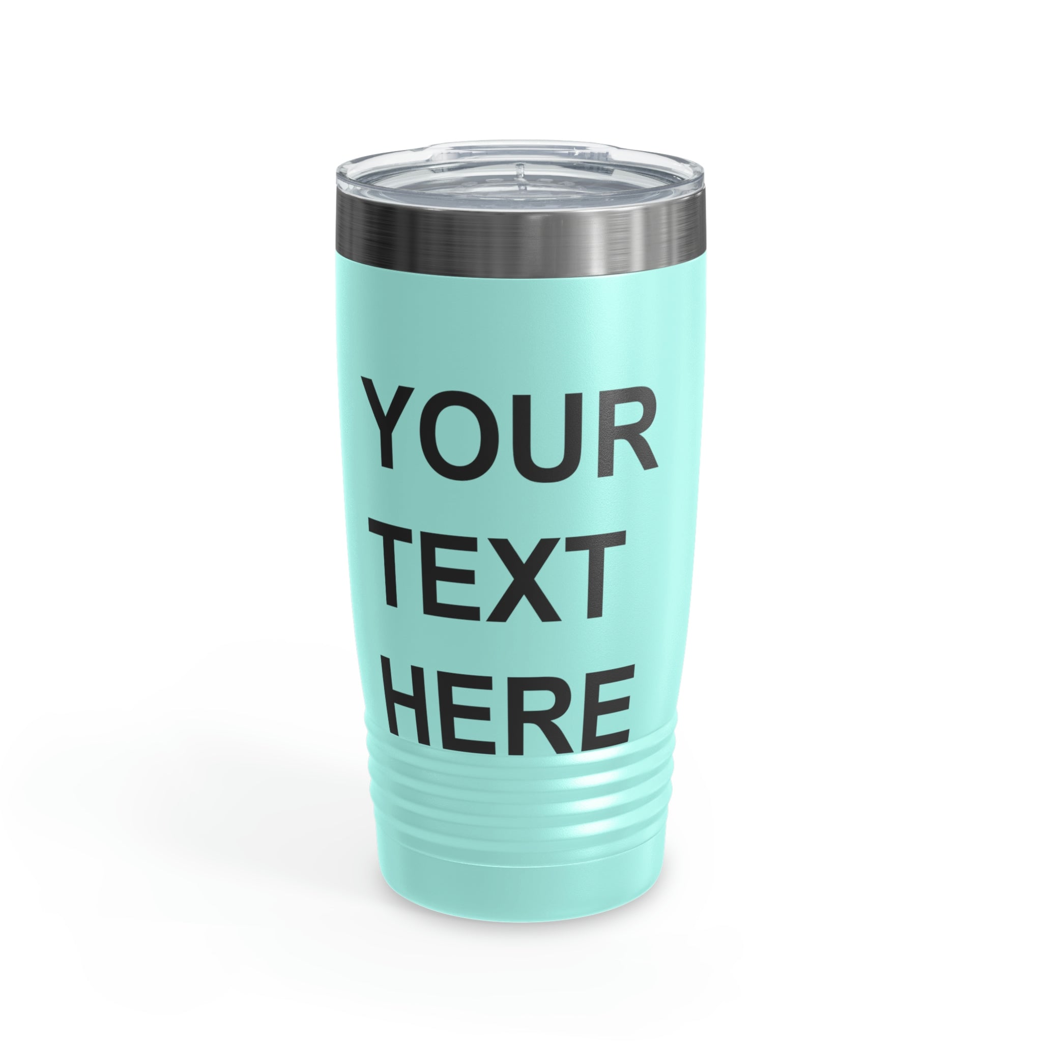 Custom Logo Tumbler in various colors with a clear lid, showcasing personalized designs.