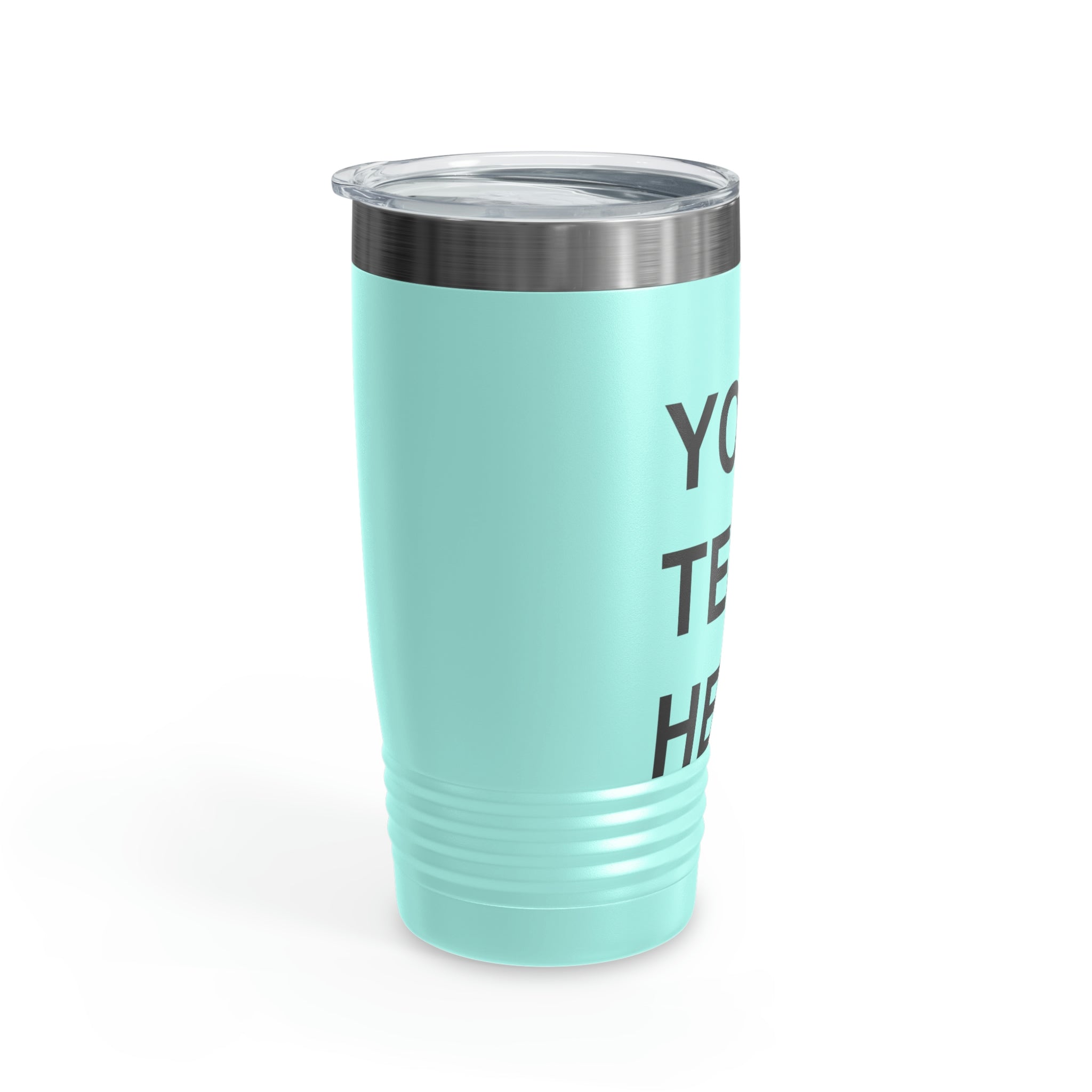 Custom Logo Tumbler in various colors with a clear lid, showcasing personalized designs.