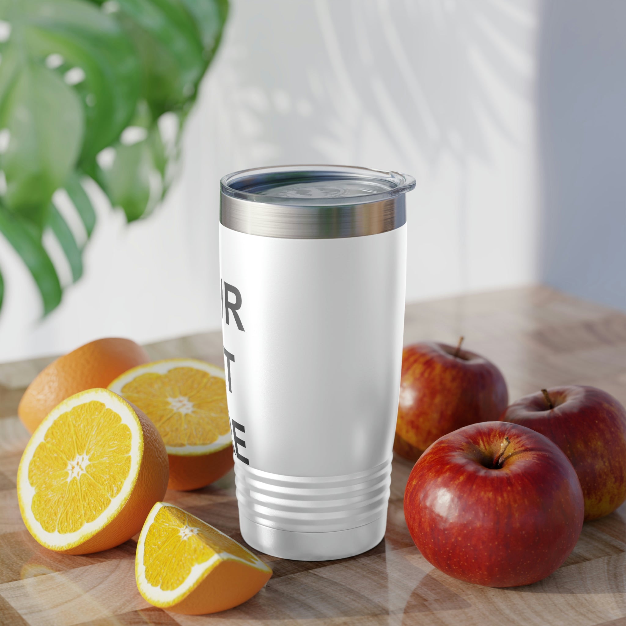 Custom Logo Tumbler in various colors with a clear lid, showcasing personalized designs.