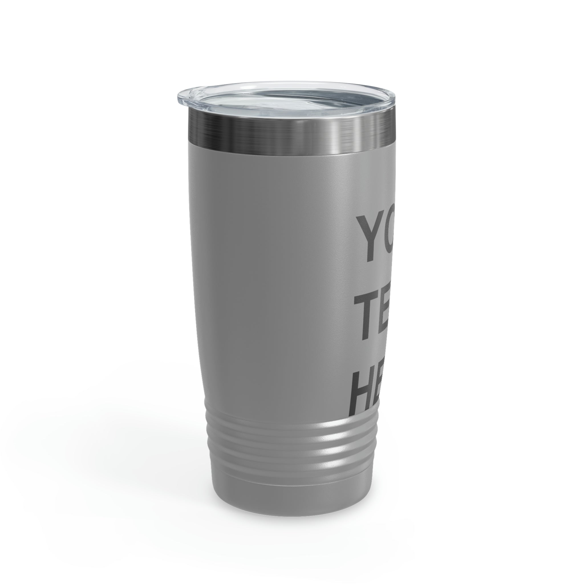 Custom Logo Tumbler in various colors with a clear lid, showcasing personalized designs.