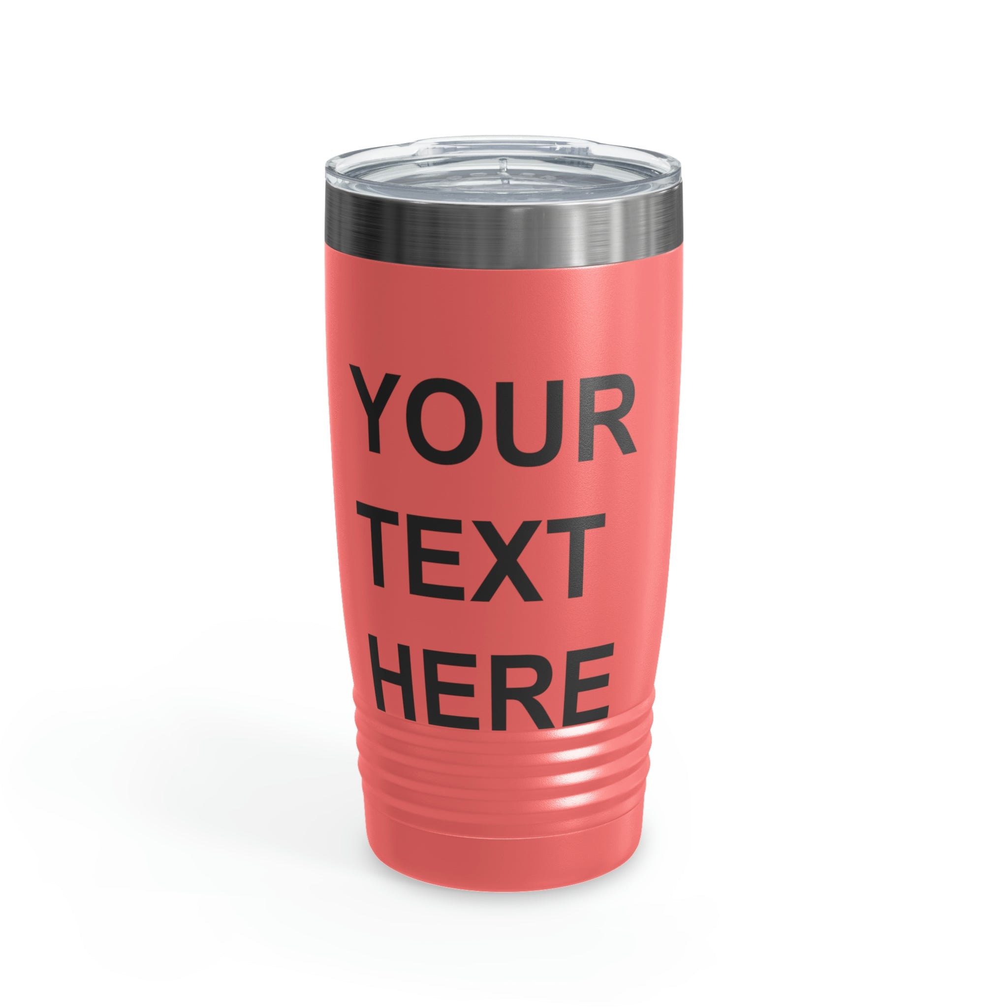 Custom Logo Tumbler in various colors with a clear lid, showcasing personalized designs.