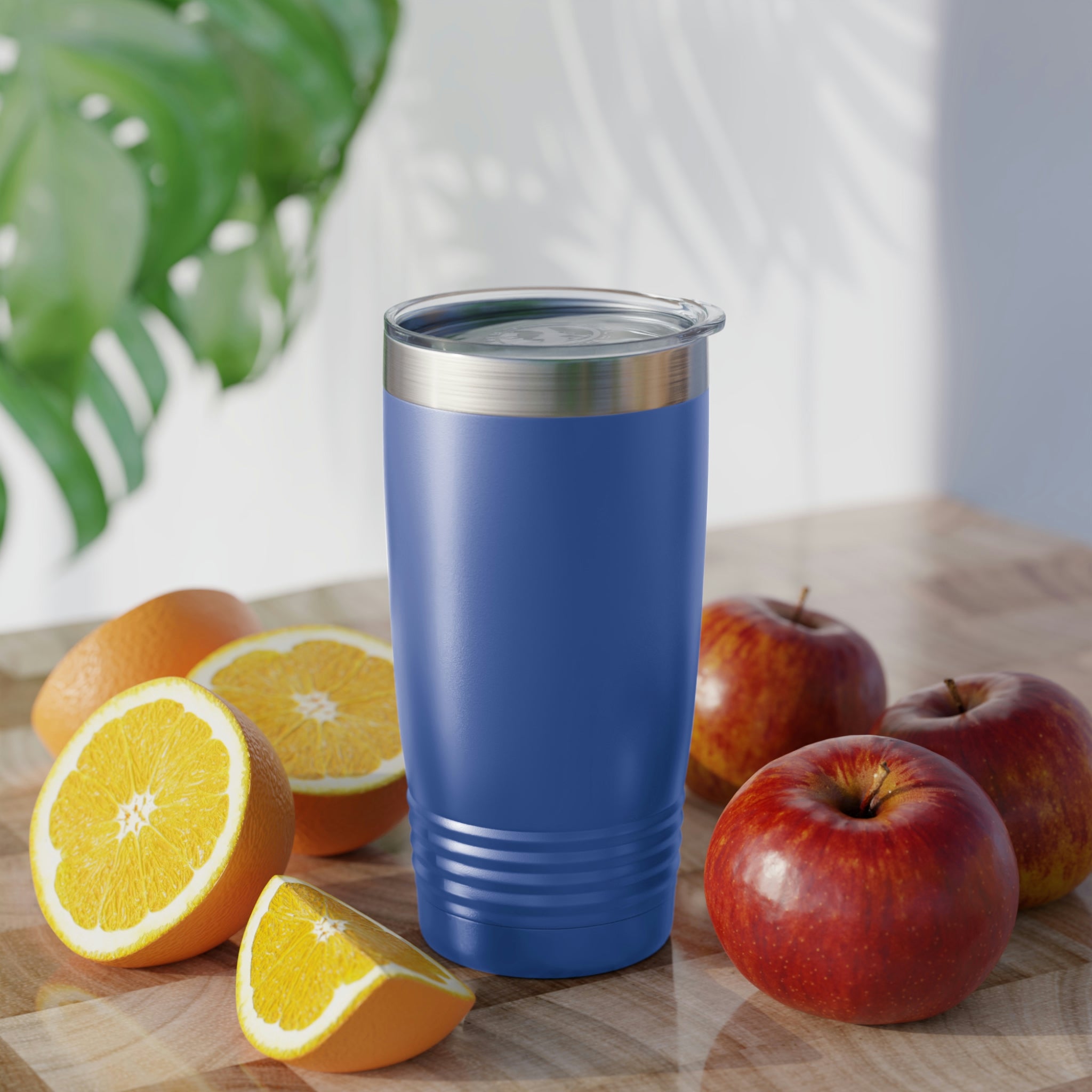 Custom Logo Tumbler in various colors with a clear lid, showcasing personalized designs.