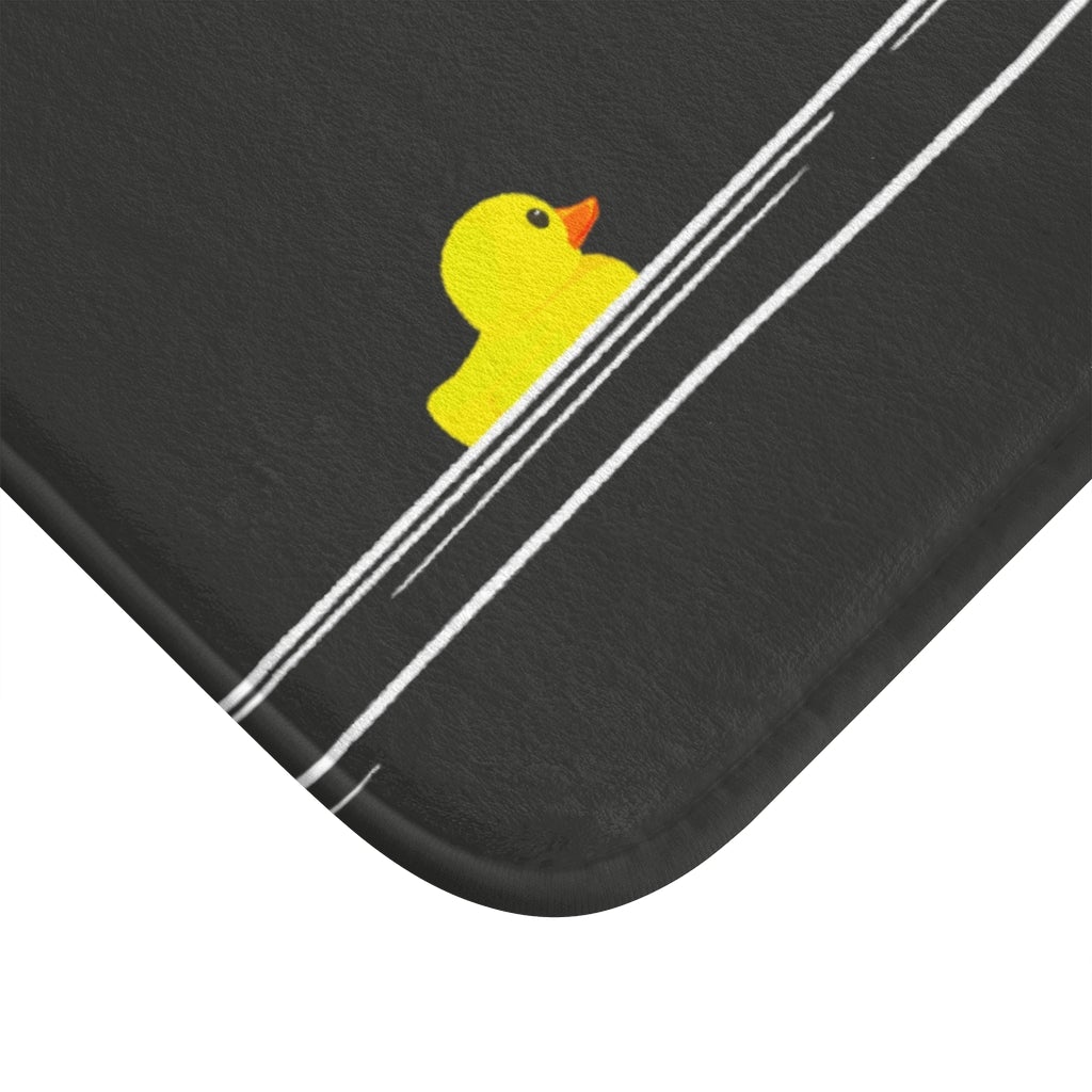 Rubber Ducky Bath Mat featuring a playful design with anti-slip backing, ideal for bathroom safety and comfort.