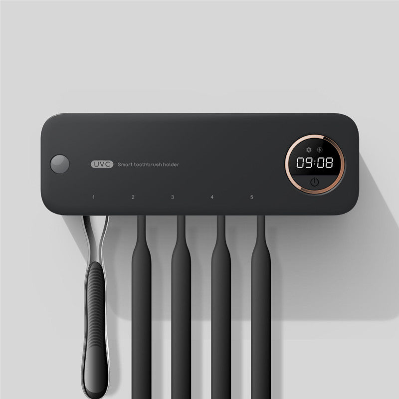 UV Toothbrush Holder Sterilizer with digital display and detachable design, showcasing its sleek and modern appearance.