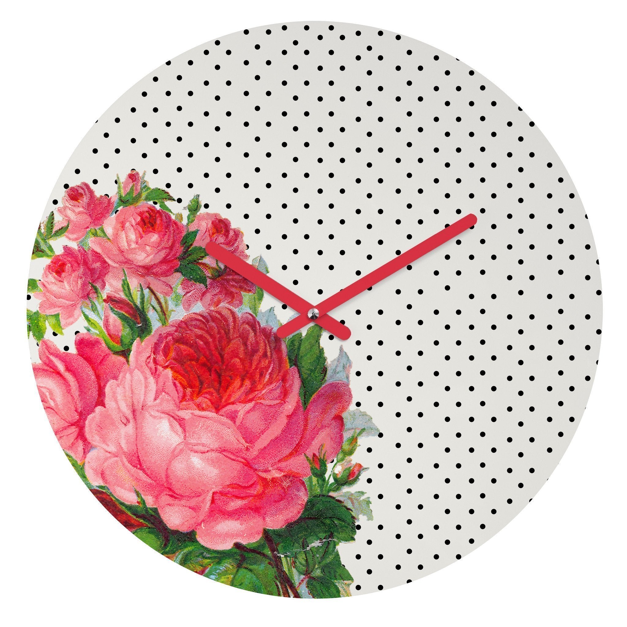 Main FLORAL DOTS WALL CLOCK image