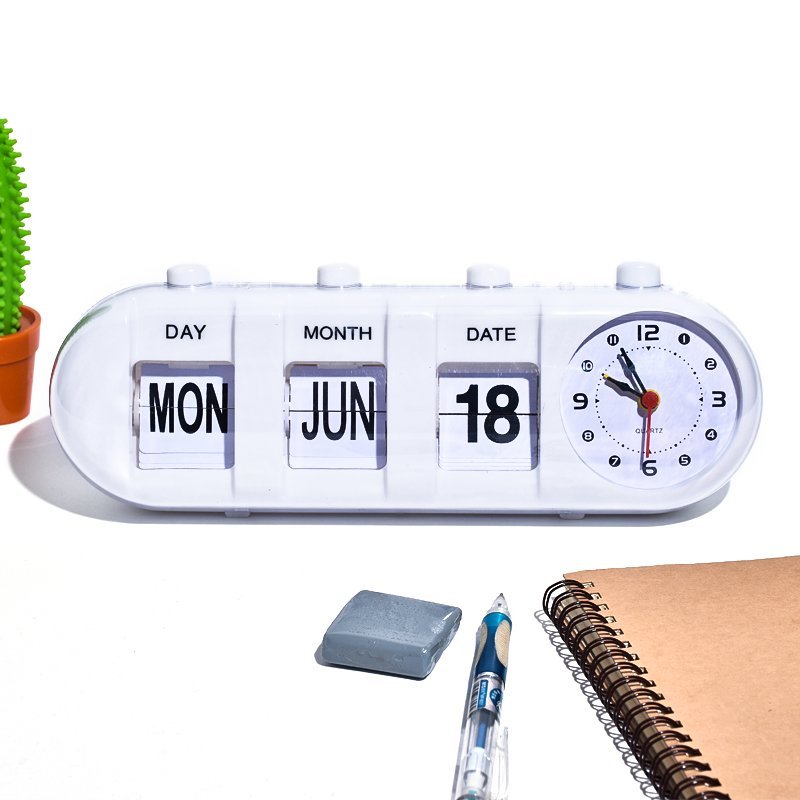 A stylish Submarine Hand Flip Clock featuring clear digits and a creative design, perfect for home or office decor.