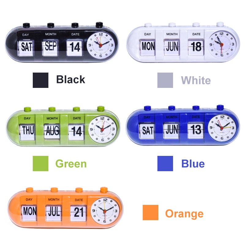 A stylish Submarine Hand Flip Clock featuring clear digits and a creative design, perfect for home or office decor.