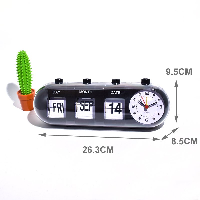 A stylish Submarine Hand Flip Clock featuring clear digits and a creative design, perfect for home or office decor.