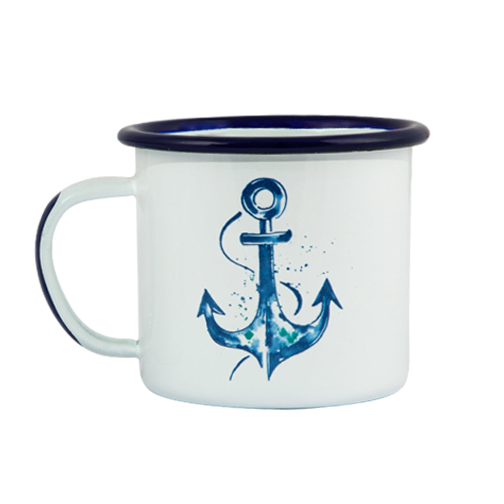 Anemoss Marine Collection Sailor Girl & Anchor Tassen Set, 350 ml, mit maritimem Design und bunten Motiven.