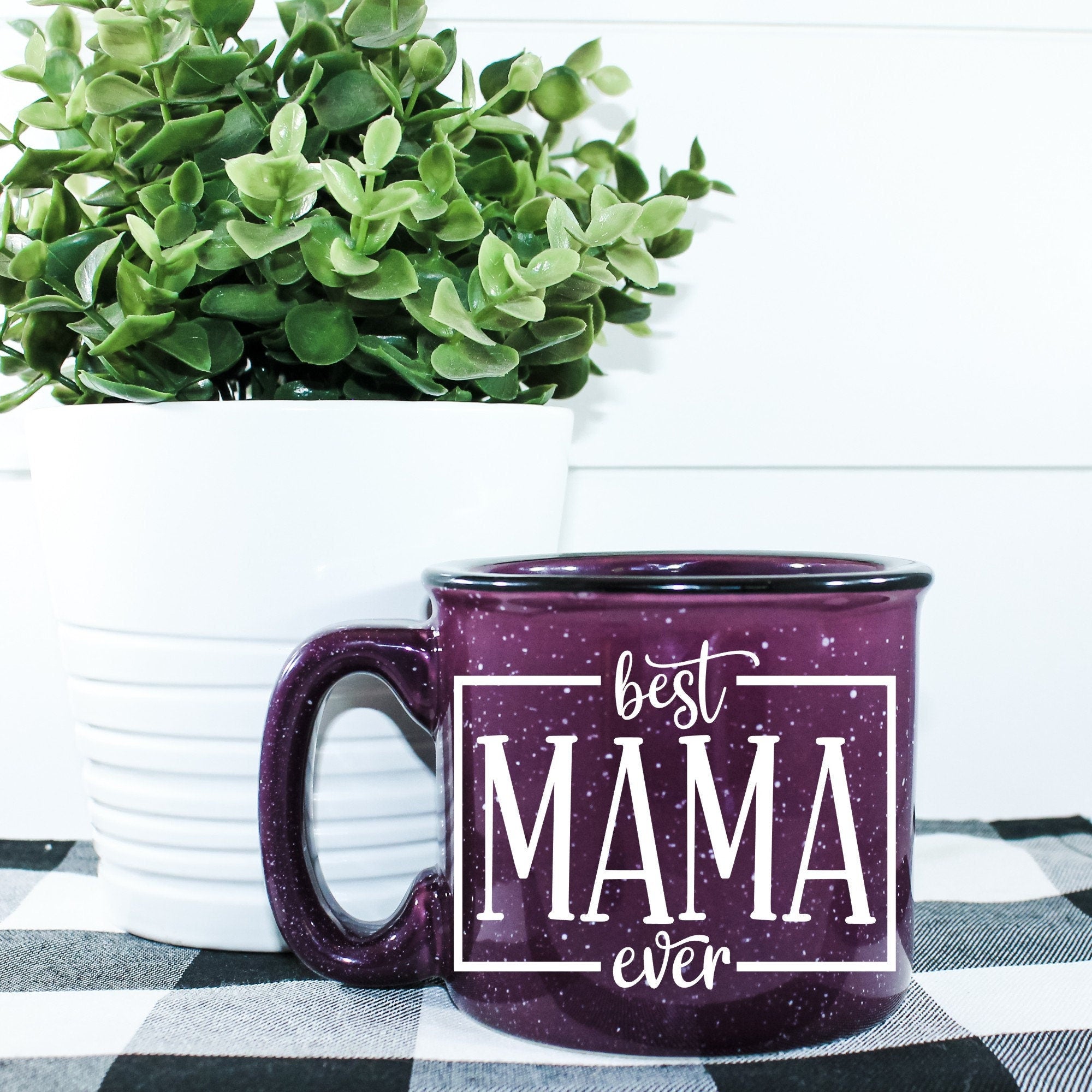 Best Mama Ever Campfire Mug with a vibrant design, perfect for cozy drinks.