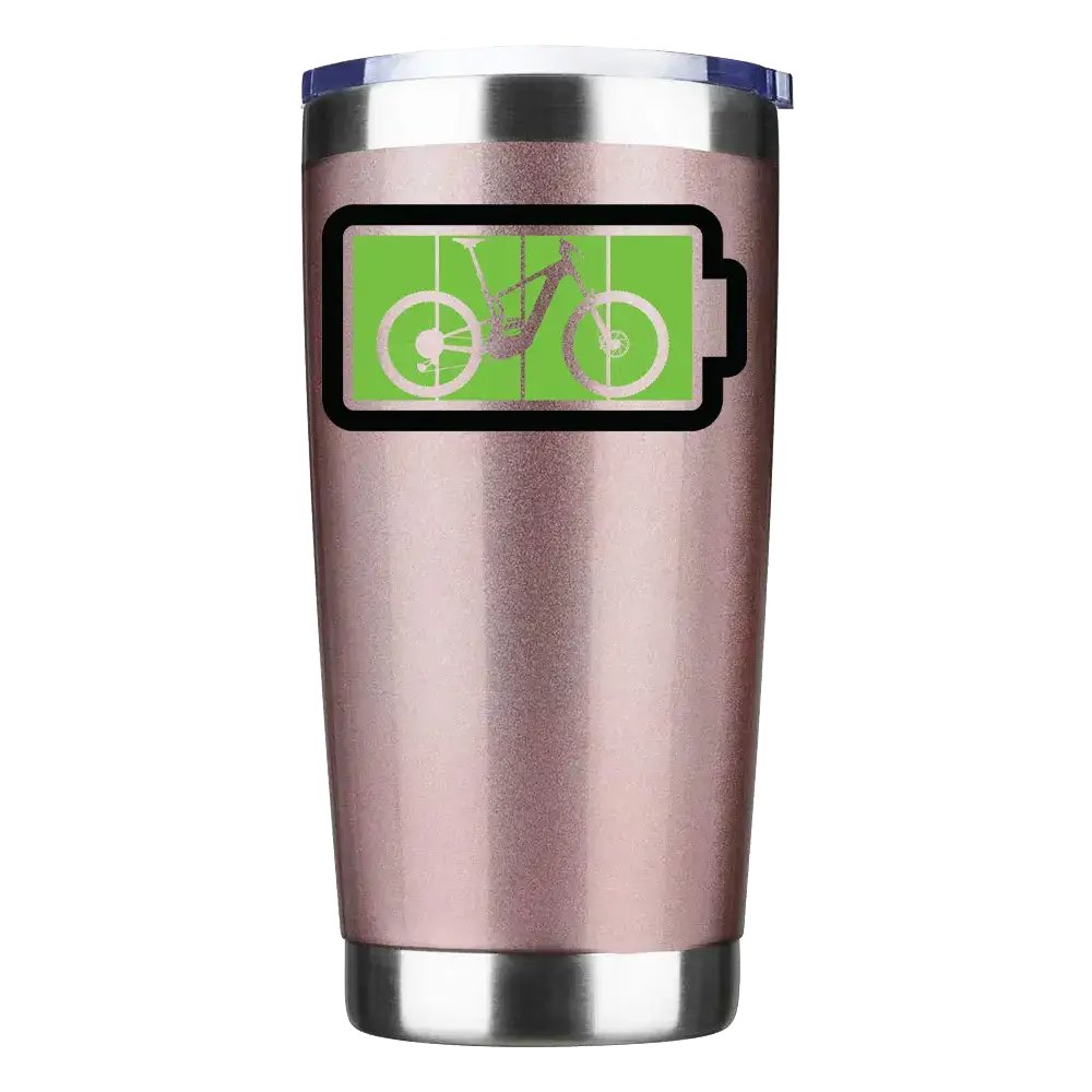 Full Charge Insulated 20oz Tumbler in vibrant colors, showcasing its stainless steel design and leak-proof cap.