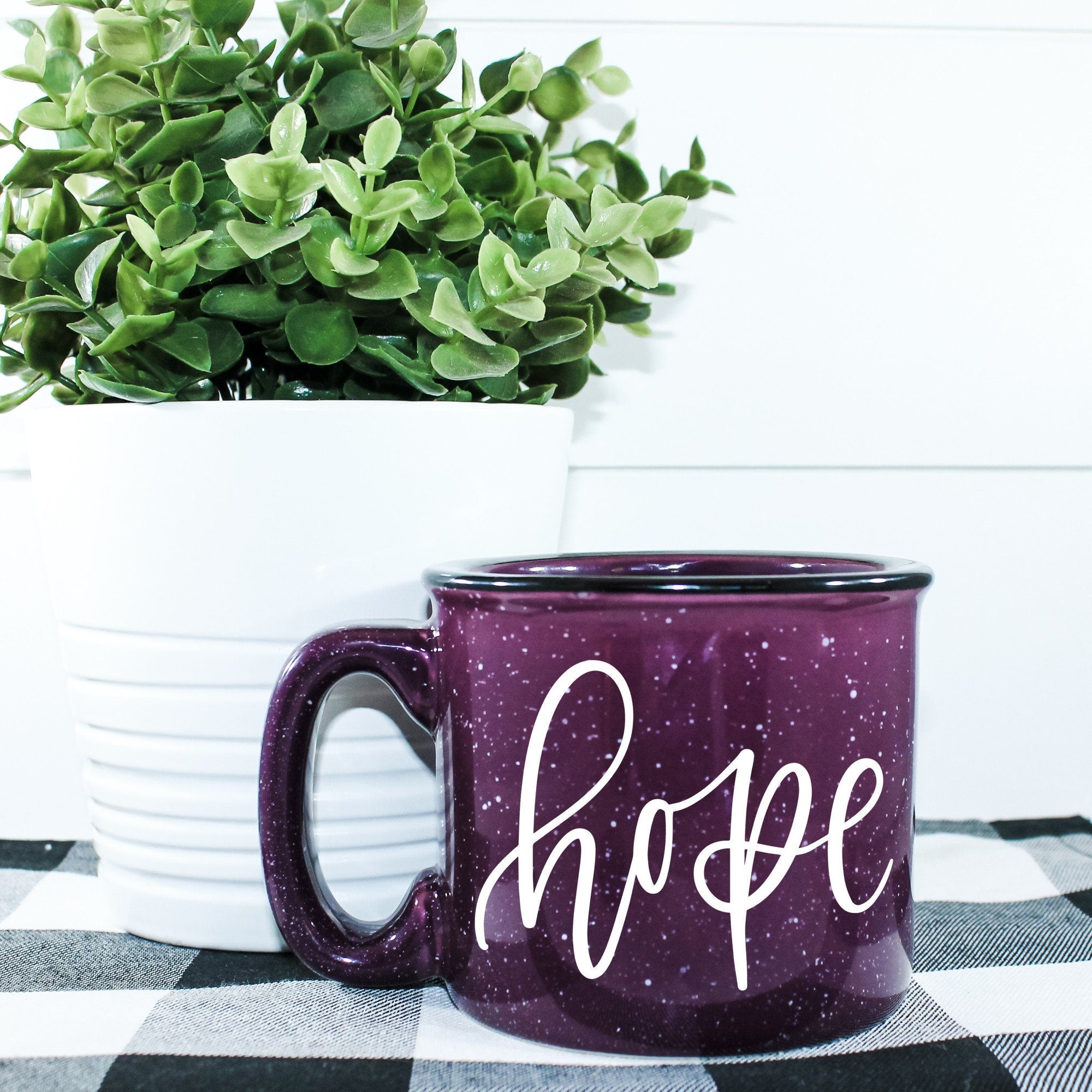 Hope Campfire Mug in ceramic with a vibrant design, perfect for outdoor and indoor use.