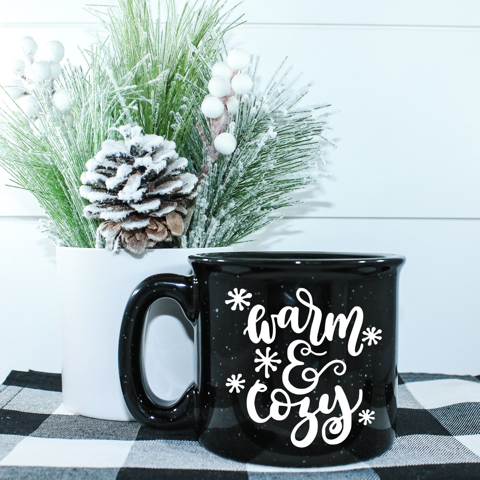 Warm And Cozy Campfire Mug in ceramic with a charming design, perfect for outdoor and indoor use.