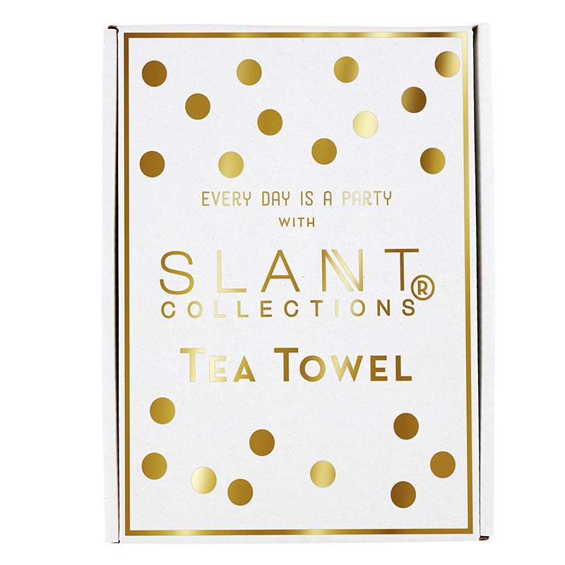 Yes, Girl Large Pink Tea Towel displayed elegantly, showcasing its vibrant color and large size.