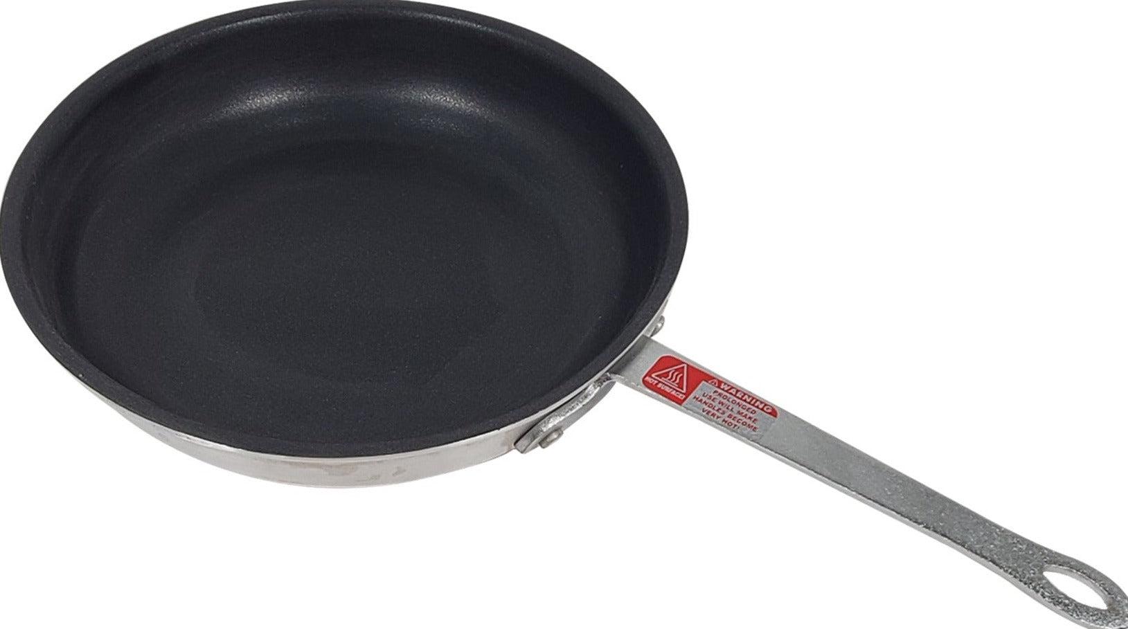 10-inch nonstick frying pan with aluminum handle, ideal for cooking.