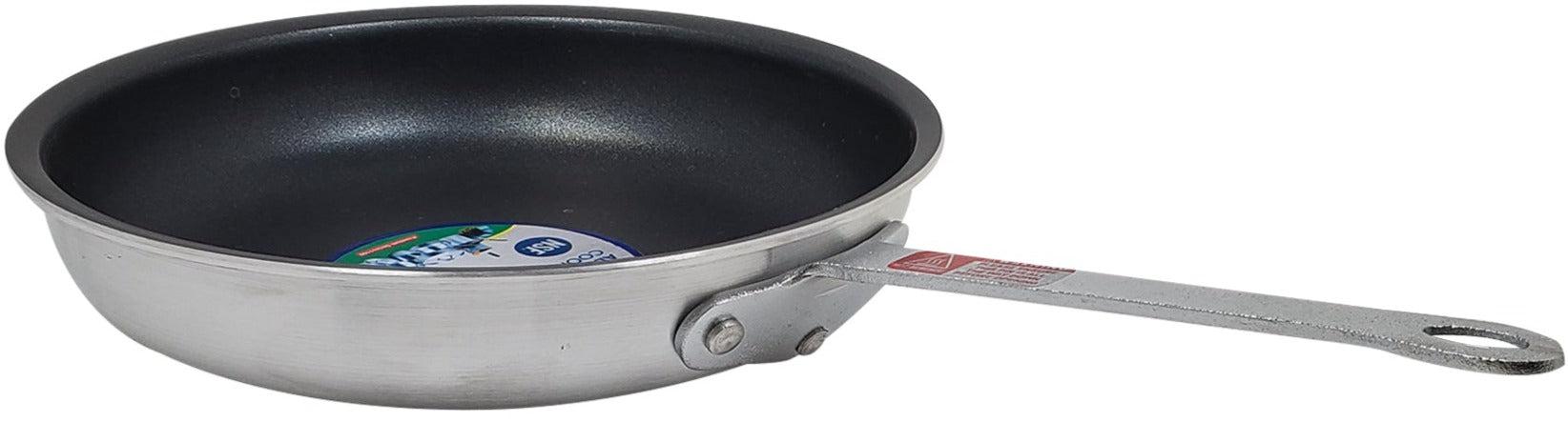 10-inch nonstick frying pan with aluminum handle, ideal for cooking.