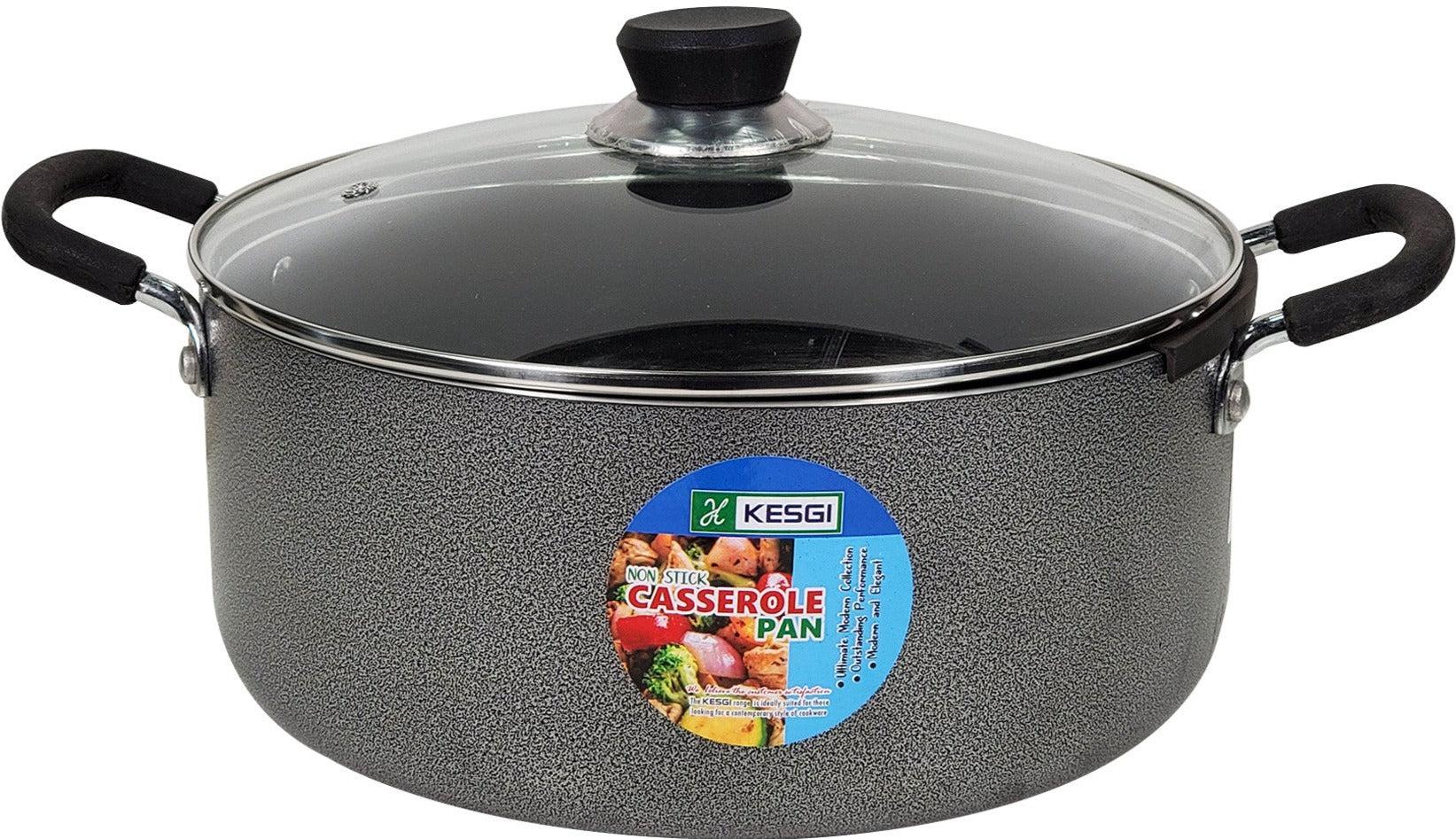 A high-quality 11x5.2 inch non-stick casserole pan with a 3.6mm thickness, perfect for baking and roasting various dishes.