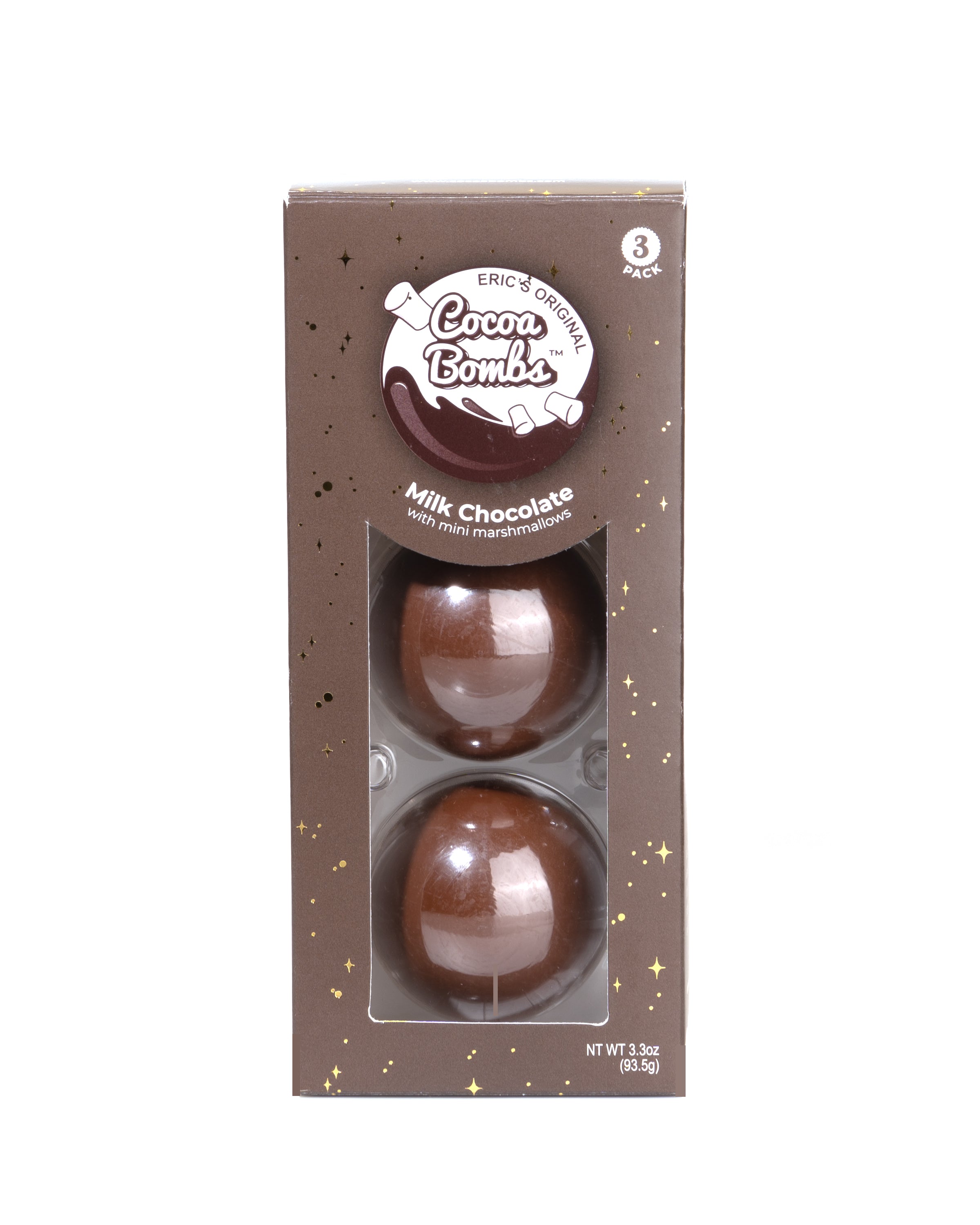 Pack of two cocoa bombs.