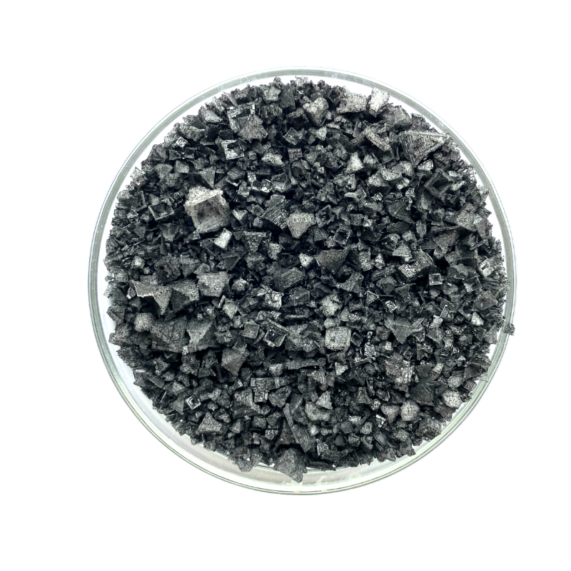 BLACK LAVA salt flakes in an ecopack, showcasing its dramatic black color and fine texture, perfect for gourmet cooking.