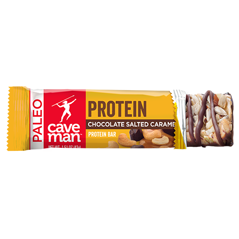 Chocolate Salted Caramel Protein Bars drizzled with dark chocolate, showcasing a delicious and nutritious snack option packed with protein.