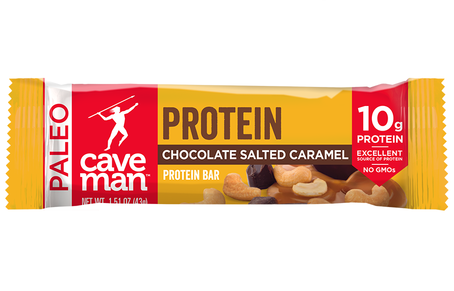 Chocolate Salted Caramel Protein Bars drizzled with dark chocolate, showcasing a delicious and nutritious snack option packed with protein.