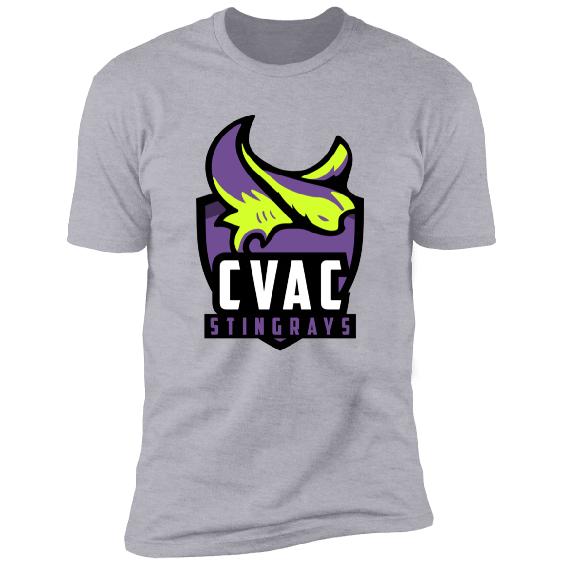 CVAC NL3600 Premium Short Sleeve T-Shirt in Heather Gray, showcasing its soft fabric and stylish design.