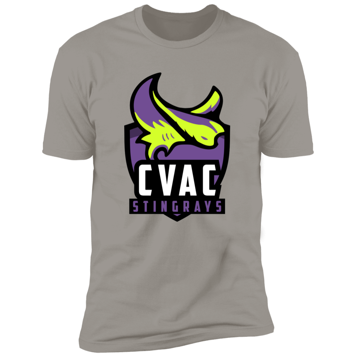 CVAC NL3600 Premium Short Sleeve T-Shirt in Heather Gray, showcasing its soft fabric and stylish design.