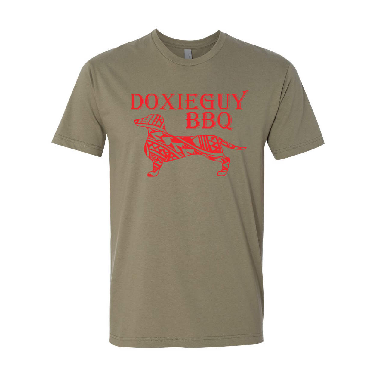 DoxieGuy BBQ Premium Short Sleeve Crew in a stylish design, made from soft, durable cotton, perfect for BBQ enthusiasts.