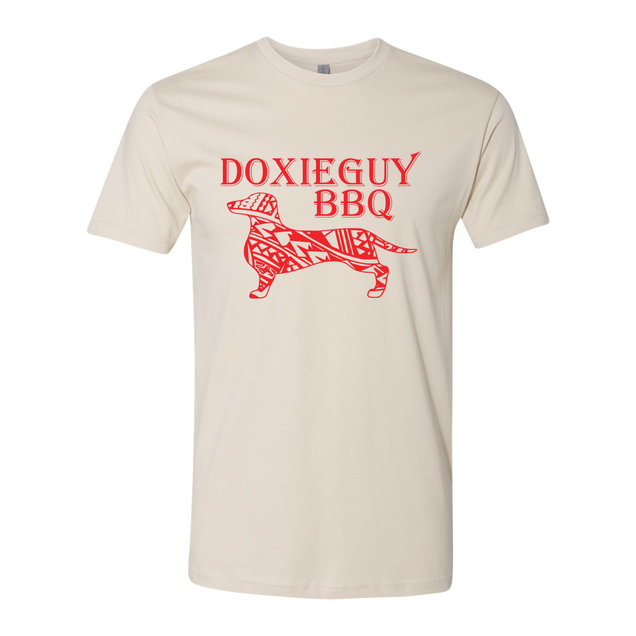 DoxieGuy BBQ Premium Short Sleeve Crew in a stylish design, made from soft, durable cotton, perfect for BBQ enthusiasts.