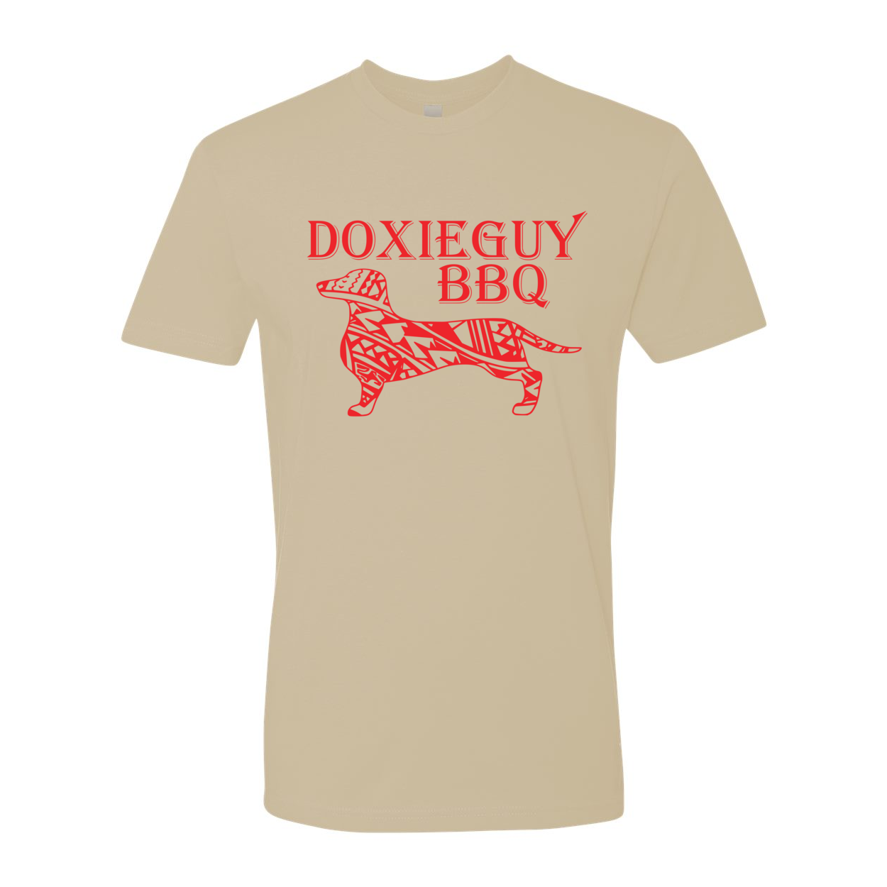 DoxieGuy BBQ Premium Short Sleeve Crew in a stylish design, made from soft, durable cotton, perfect for BBQ enthusiasts.