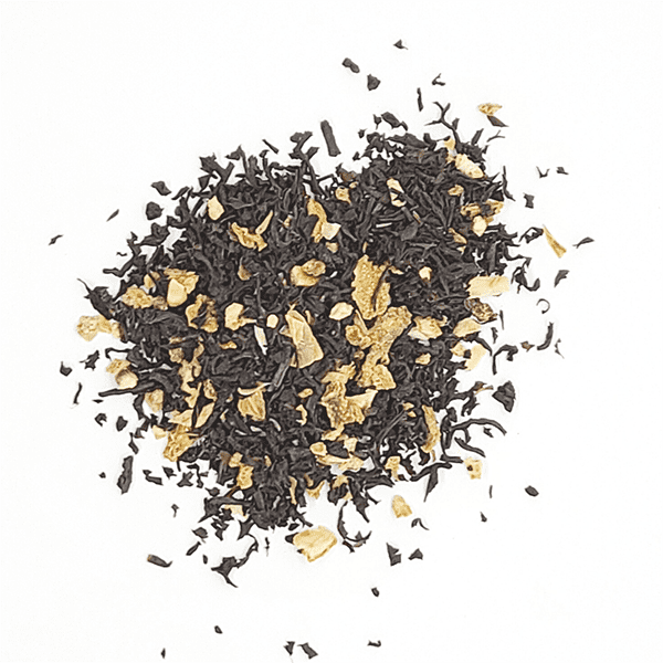 A beautifully packaged Duke Of Earl black tea blend featuring organic bergamot oil and citrus notes, perfect for tea enthusiasts.