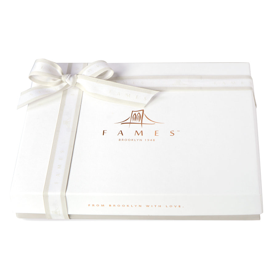 Fames Luxury Chocolate Gift Box featuring assorted gourmet chocolates in elegant packaging.