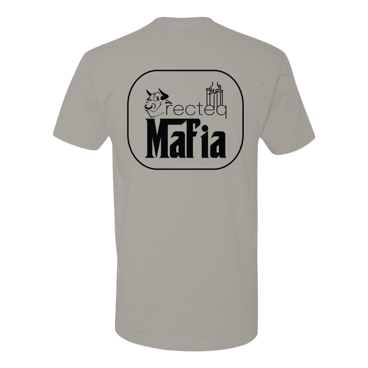 Front and back view of the Mafia 3 Black Print t-shirt, showcasing its stylish design and high-quality fabric.