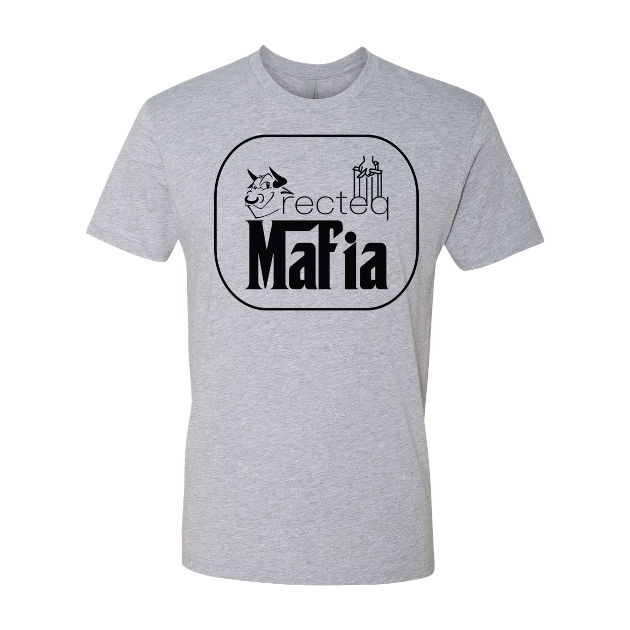 Front and back view of the Mafia 3 Black Print t-shirt, showcasing its stylish design and high-quality fabric.