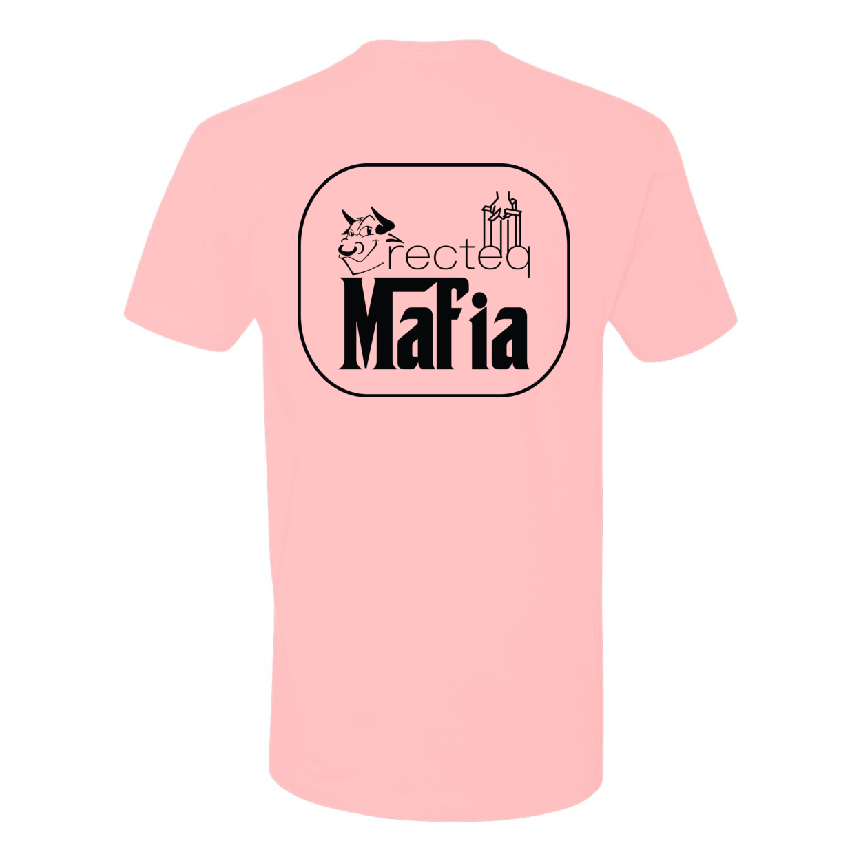 Front and back view of the Mafia 3 Black Print t-shirt, showcasing its stylish design and high-quality fabric.